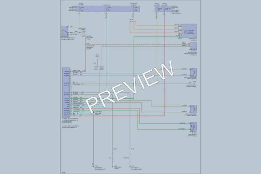 2001 Ford ExplorerSport Anti Lock Brakes wiring diagram preview