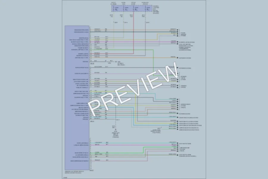 2001 Ford ExplorerSport Body Computer wiring diagram preview