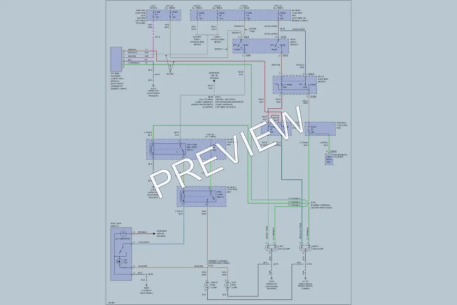 2001 Ford ExplorerSport Headlights wiring diagram preview