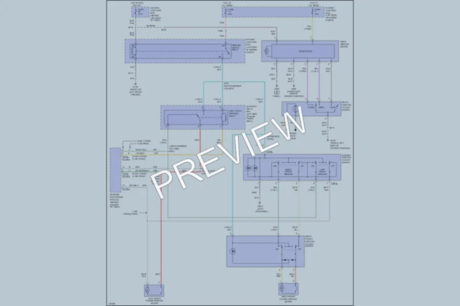 2001 Ford ExplorerSport Power Windows wiring diagram preview