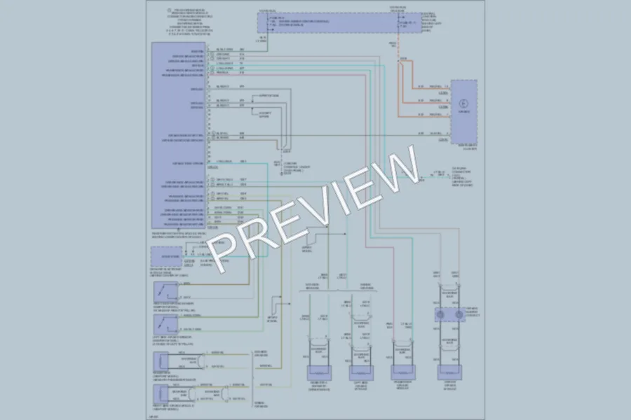 2001 Ford ExplorerSport Supplemental Restraints wiring diagram preview