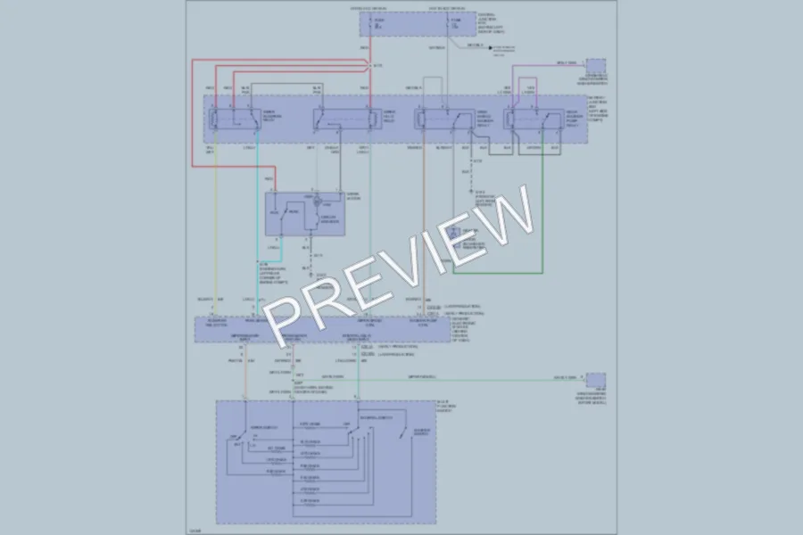 2001 Ford ExplorerSport Wiper Washer wiring diagram preview