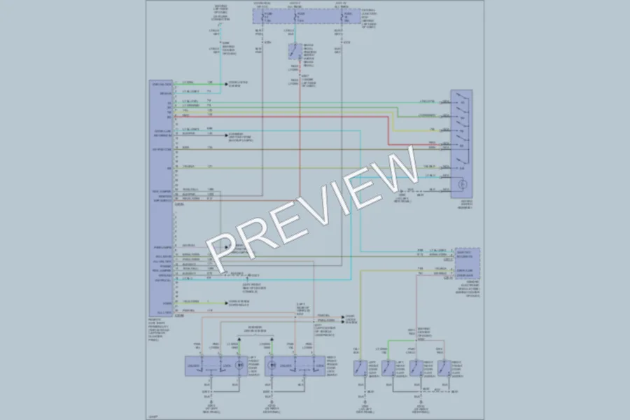 2001 Ford ExplorerSportTrac Anti Theft wiring diagram preview
