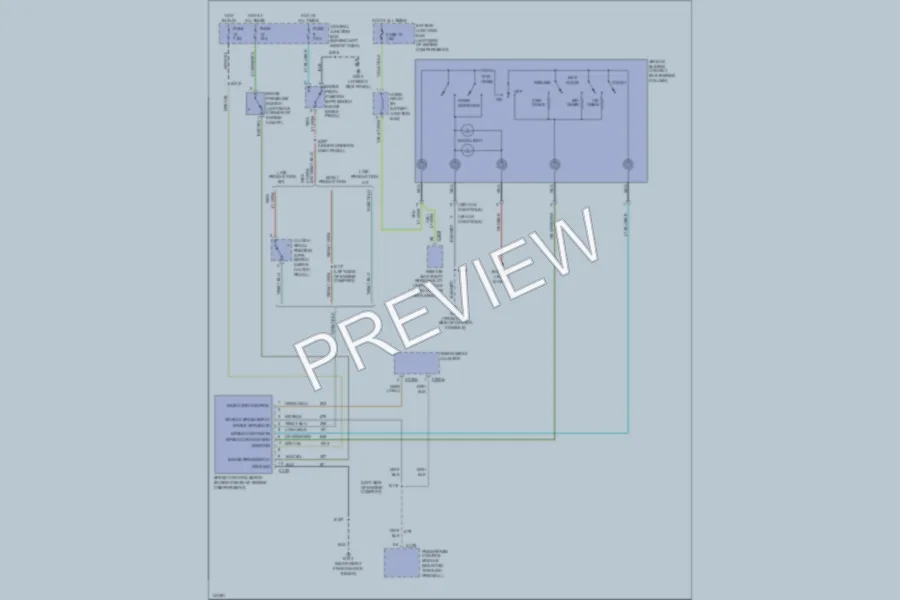 2001 Ford ExplorerSportTrac Cruise Control wiring diagram preview