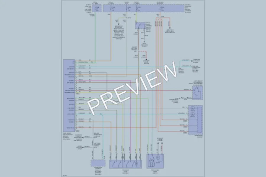 2001 Ford ExplorerSportTrac Transmission wiring diagram preview