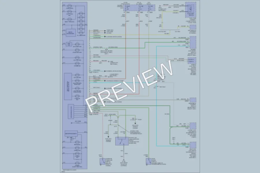 2001 Ford F150 Instrument Cluster wiring diagram preview