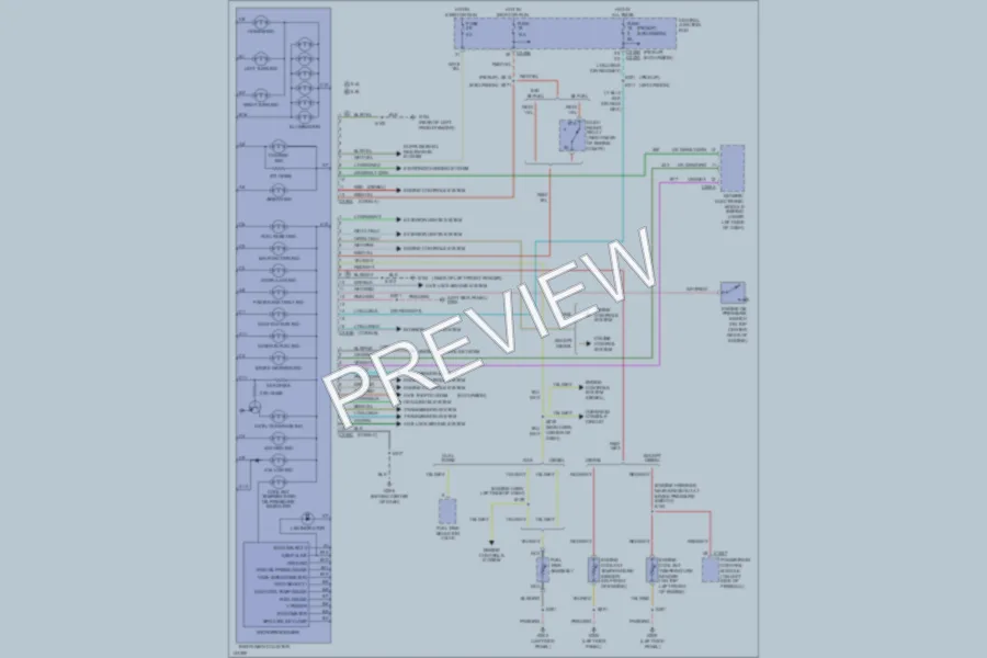 2001 Ford F250 Super Duty Instrument Cluster wiring diagram preview