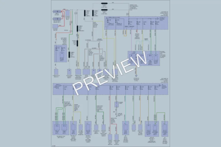 2001 Ford F250 Super Duty Power Distribution wiring diagram preview