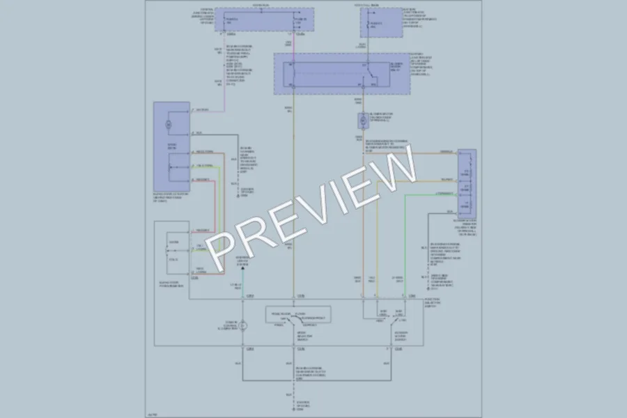 2001 Ford F350 Super Duty Air Conditioning wiring diagram preview