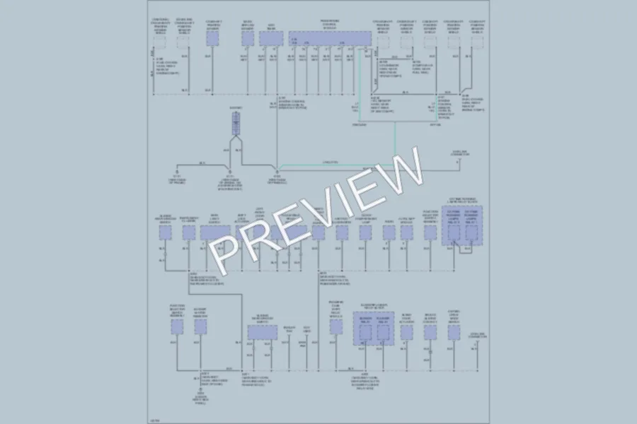 2001 Ford F150 Ground Distribution wiring diagram preview