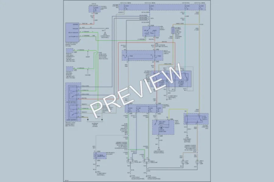 2001 Ford F150 Headlights wiring diagram preview