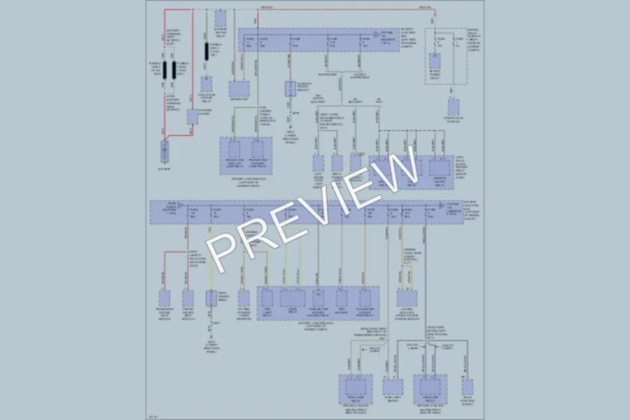 2001 Ford F150 Power Distribution wiring diagram preview