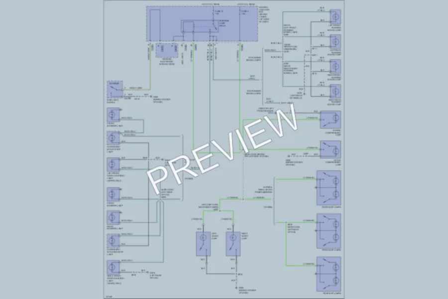 2001 Ford F250 Super Duty Interior Lights wiring diagram preview