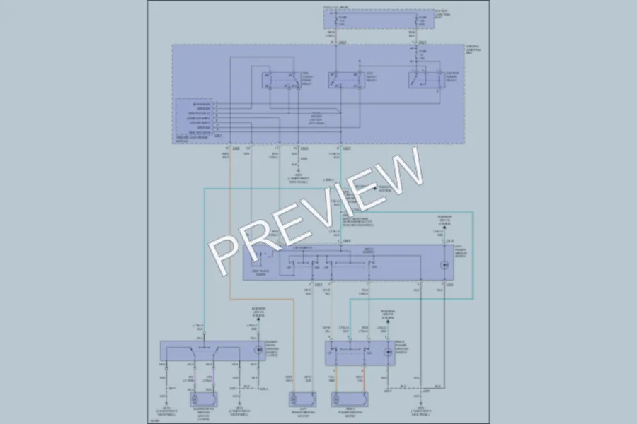 2001 Ford F150 Power Windows wiring diagram preview