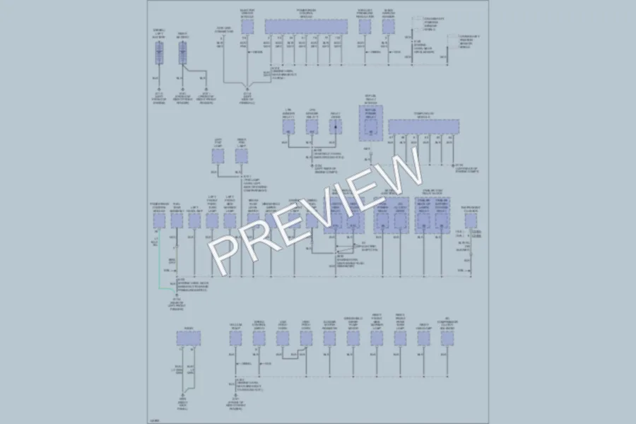 2001 Ford F250 Super Duty Ground Distribution wiring diagram preview