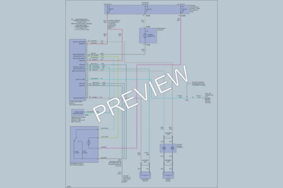 2001 Ford F250 Super Duty Supplemental Restraints wiring diagram preview
