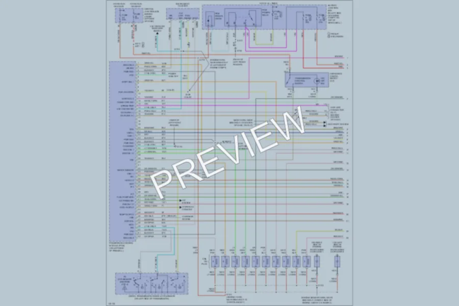 2001 Ford F450ChsCab Engine Performance wiring diagram preview
