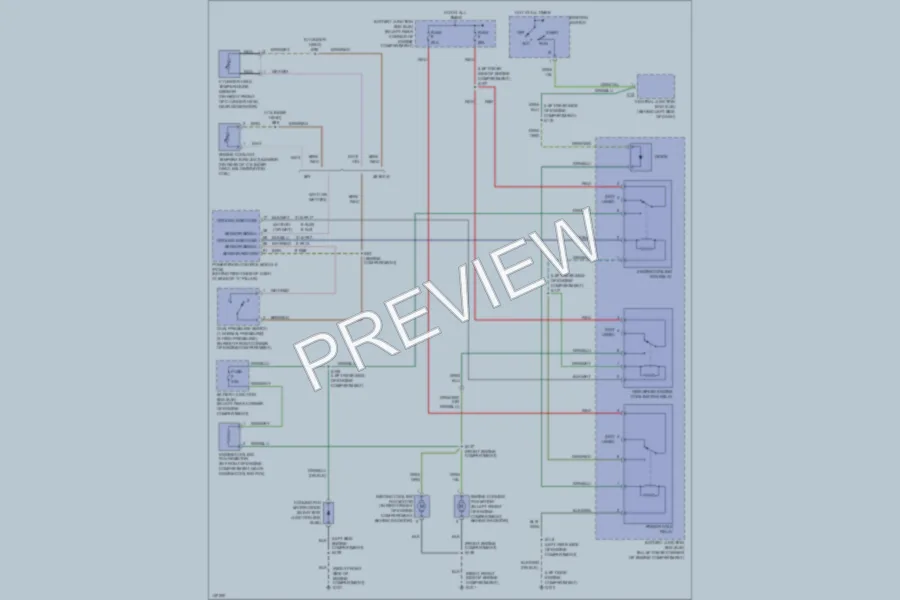 2001 Ford Focus Cooling Fan wiring diagram preview