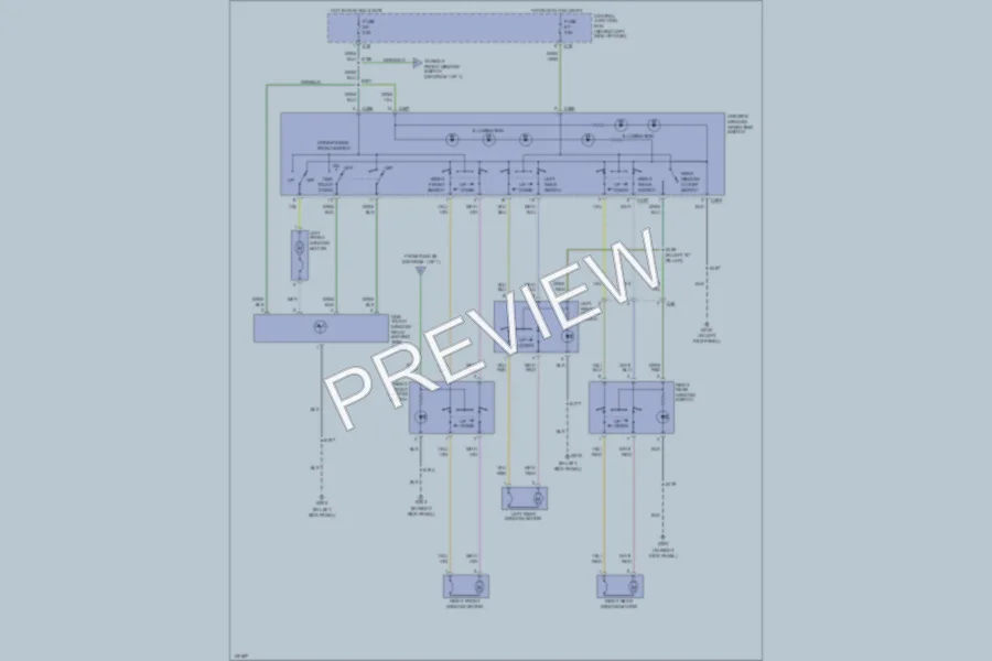 2001 Ford Focus Power Windows wiring diagram preview