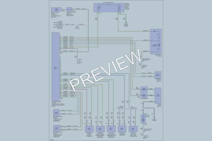 2001 Ford Focus Supplemental Restraints wiring diagram preview