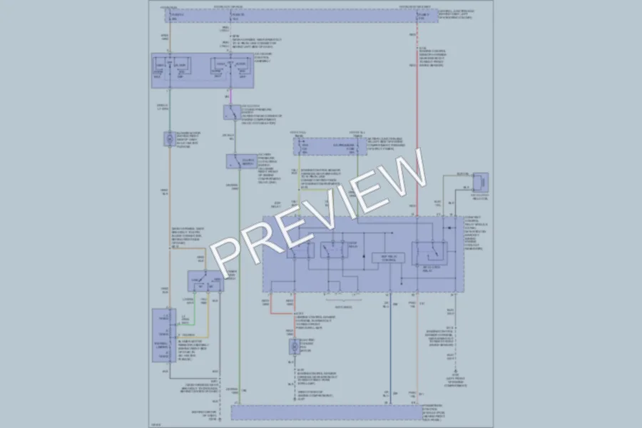 2001 Ford Mustang Air Conditioning wiring diagram preview