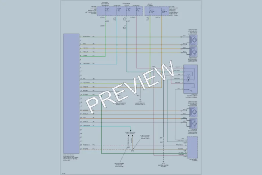 2001 Ford Mustang Anti Lock Brakes wiring diagram preview