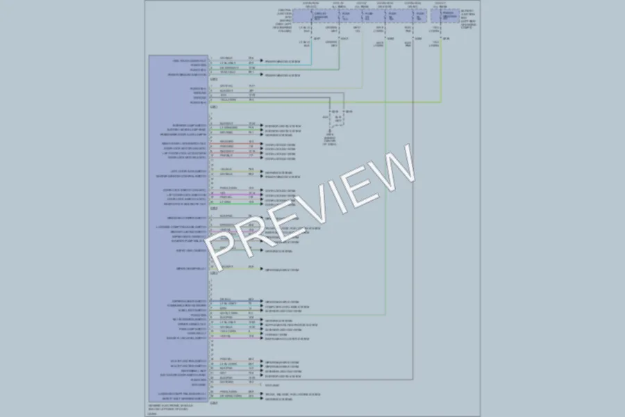 2001 Ford Mustang Body Computer wiring diagram preview