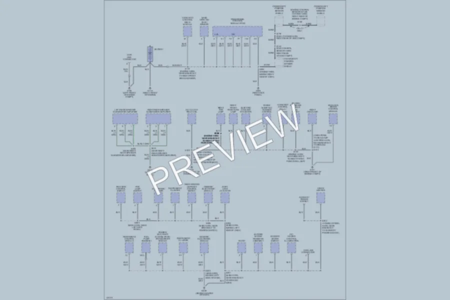2001 Ford Mustang Ground Distribution wiring diagram preview