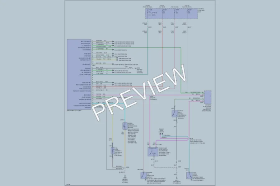 2001 Ford Mustang Instrument Cluster wiring diagram preview