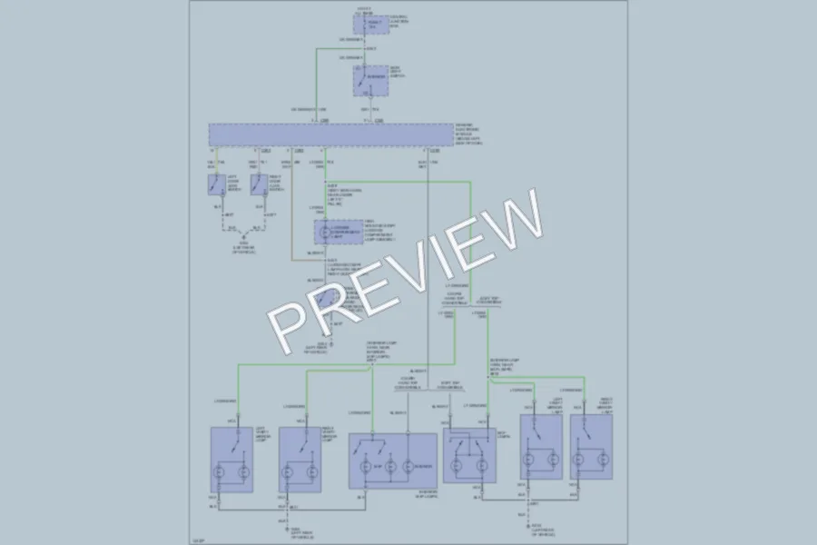 2001 Ford Mustang Interior Lights wiring diagram preview