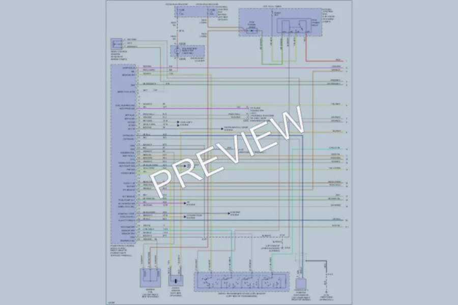 2001 Ford Ranger Engine Performance wiring diagram preview
