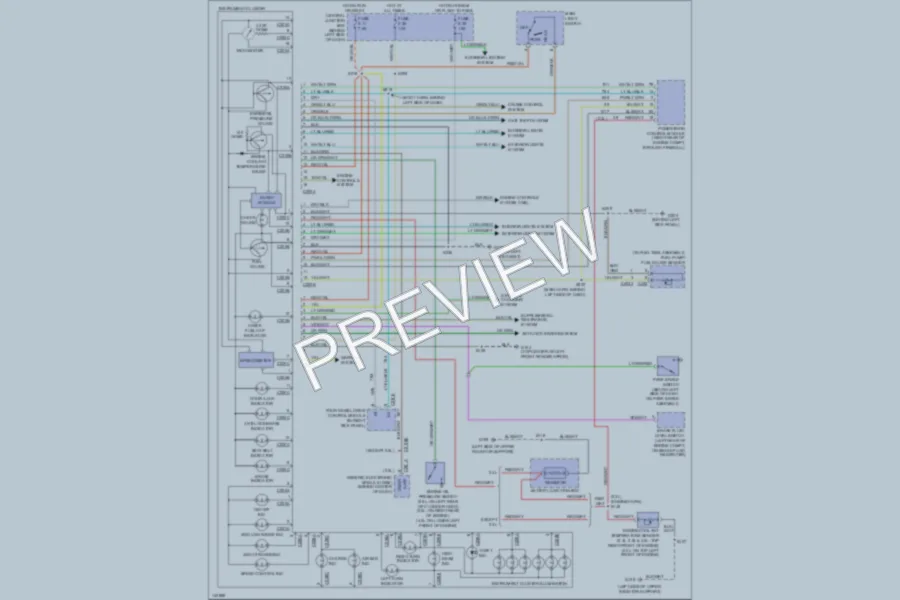 2001 Ford Ranger Instrument Cluster wiring diagram preview