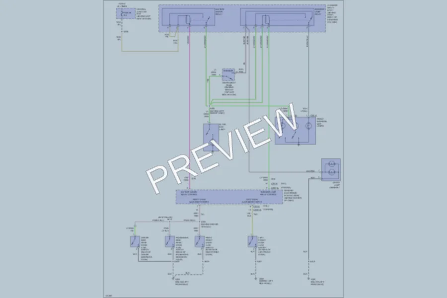 2001 Ford Ranger Interior Lights wiring diagram preview