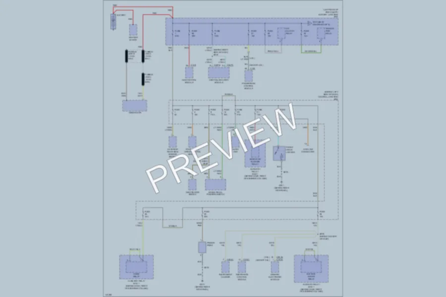 2001 Ford Ranger Power Distribution wiring diagram preview