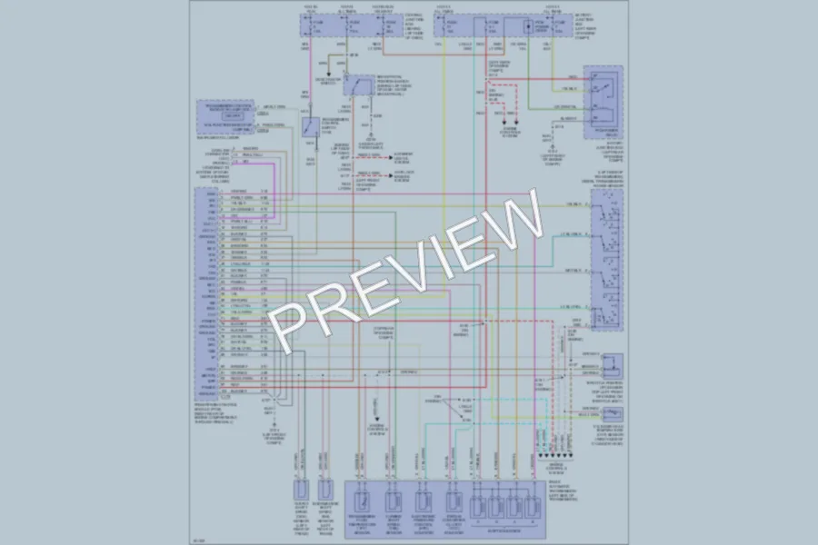 2001 Ford Ranger Transmission wiring diagram preview