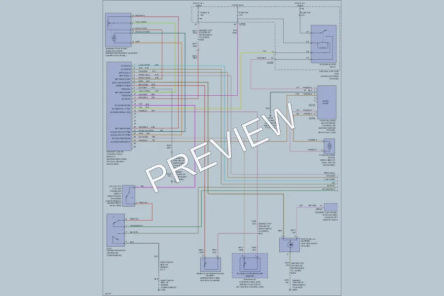 2001 Ford Taurus Air Conditioning wiring diagram preview