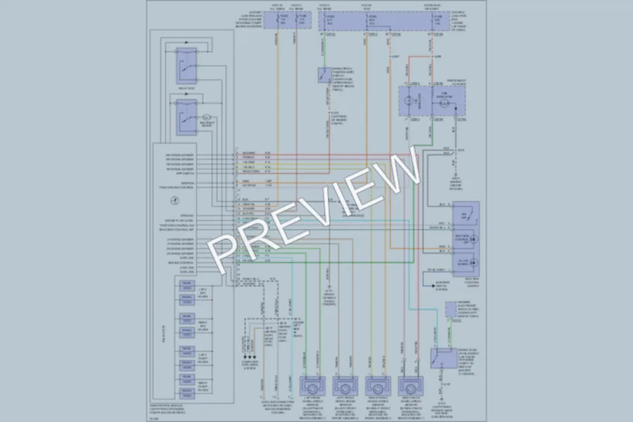 2001 Ford Taurus Anti Lock Brakes wiring diagram preview