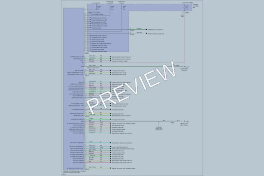 2001 Ford Taurus Body Computer wiring diagram preview