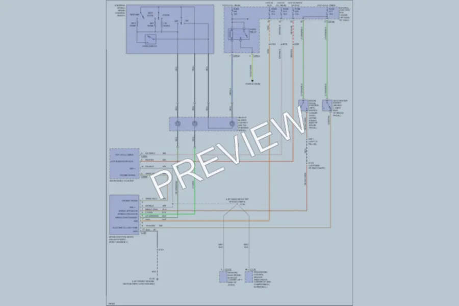 2001 Ford Taurus Cruise Control wiring diagram preview