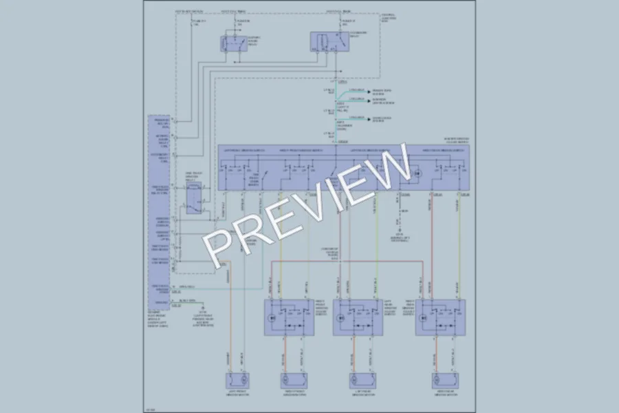 2001 Ford Taurus Power Windows wiring diagram preview