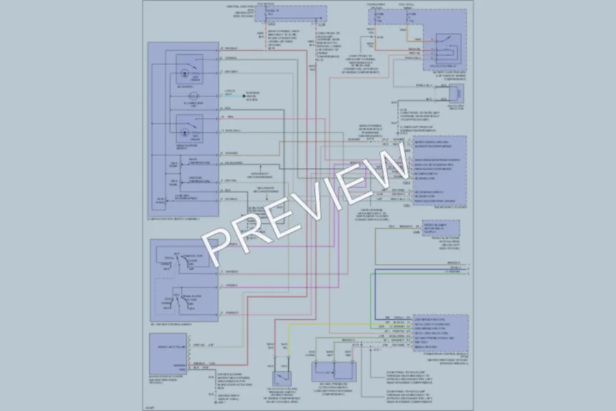 2001 Ford Windstar Air Conditioning wiring diagram preview
