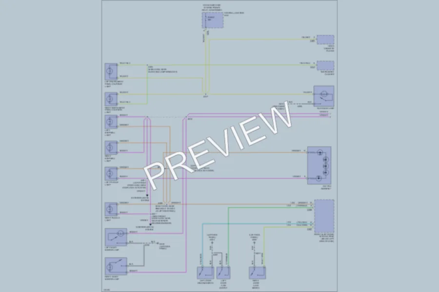 2001 Ford Windstar Interior Lights wiring diagram preview