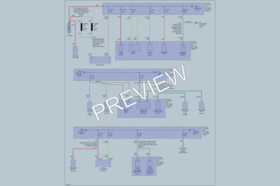 2001 Ford Windstar Power Distribution wiring diagram preview