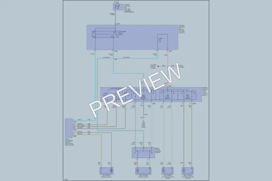 2001 Ford Windstar Power Windows wiring diagram preview