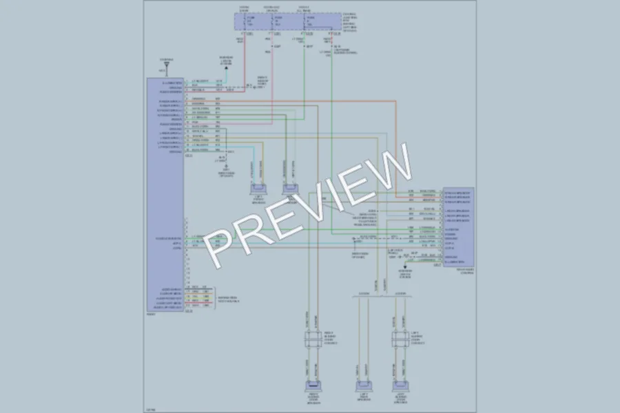 2001 Ford Windstar Radio wiring diagram preview