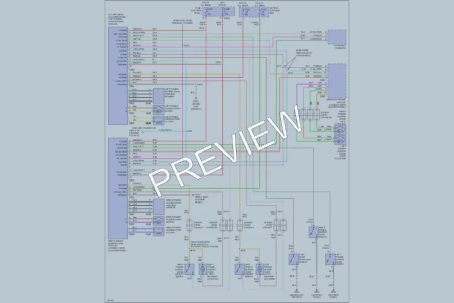 2001 Ford Windstar Trunk Tailgate Fuel Door wiring diagram preview