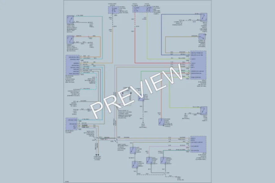 2001 Ford Windstar Warning Systems wiring diagram preview