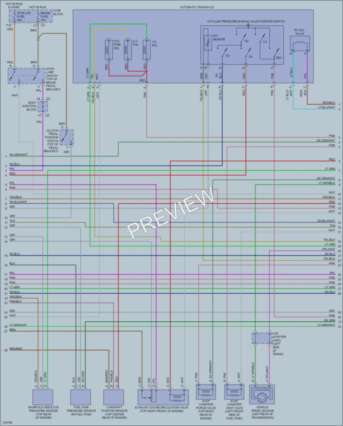 2001 GMC 1500 Hd Engine Performance wiring diagram preview
