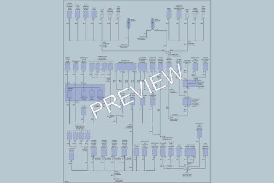 2001 GMC 1500 Ground Distribution wiring diagram preview
