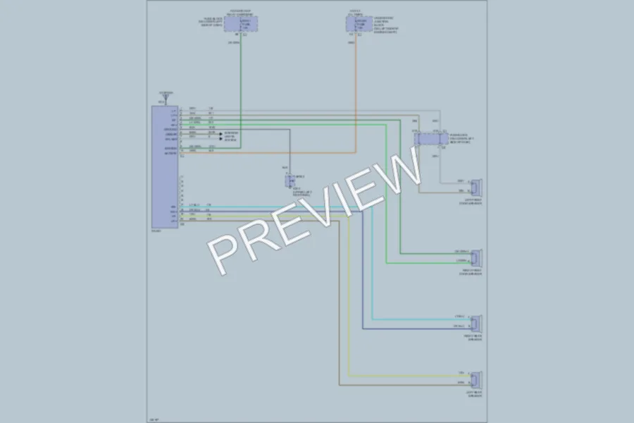 2001 GMC C1500 Radio wiring diagram preview